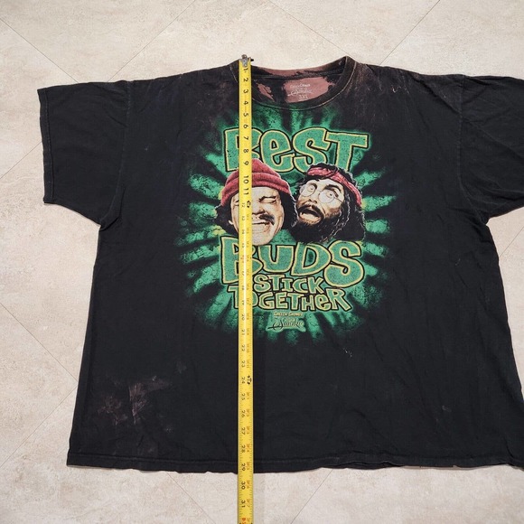 Cheech Chongs Up In Smoke Best Buds Stick Together T Shirt Mens 3XL Acid Washed - Picture 7 of 10